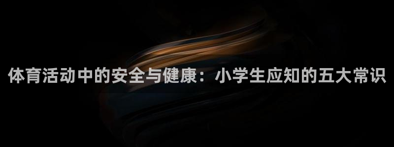 利记sbob欧赔分析：体育活动中的安全与健康：小学生应知的五